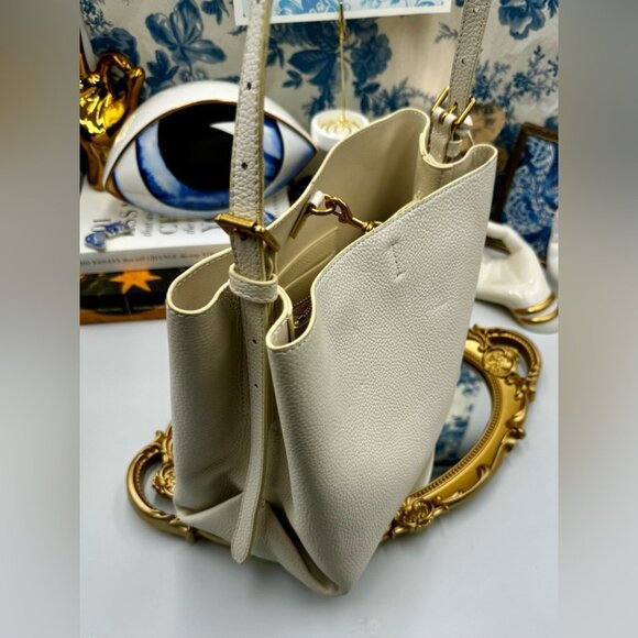 🆕 OROTON 🧿 NOWT Margot Hobo Shoulder Bag, Ivory - Picture 4 of 16
